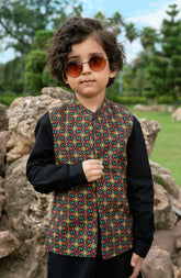 Printed Waist Coat 3Pcs Infant